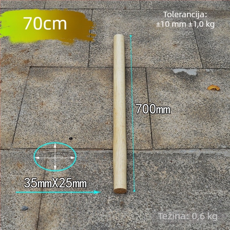 Oktagonalna drška čekića, drvena, dužine 70 cm ili 90 cm