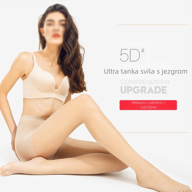 Seksi ultra tanke harisny s jezgrenim vlaknom, leptirova šav i T-traka, nevidljive, otporne na hvatanje, crne