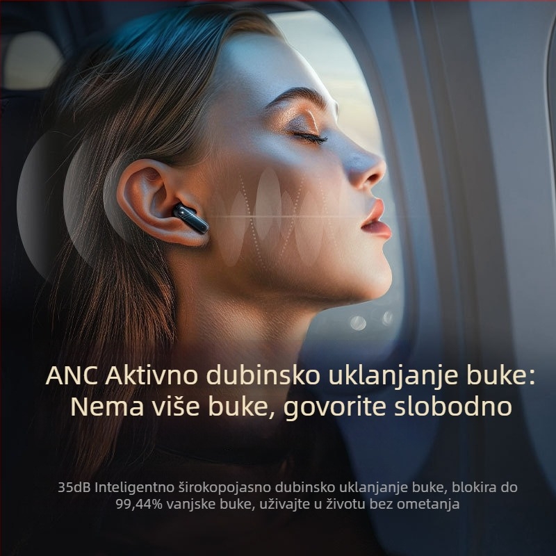 LX-10 Bežične sportske slušalice s punom bojom dodirnim zaslonom, ANC+ENC, in-ear, AI prijevod