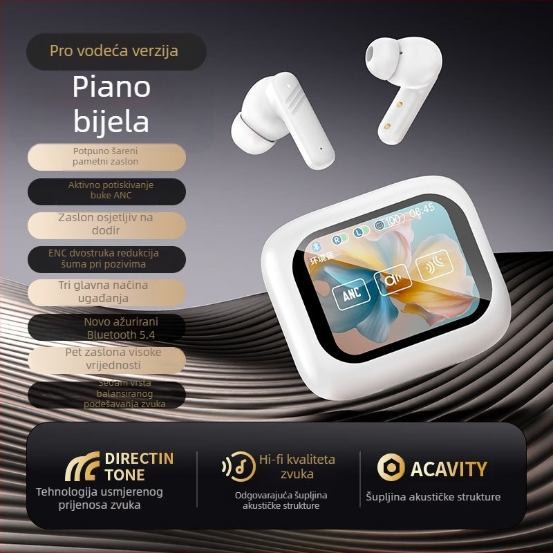 LX-10 Bežične sportske slušalice s punom bojom dodirnim zaslonom, ANC+ENC, in-ear, AI prijevod