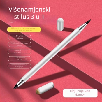 Kapacitivna olovka za dodirni zaslon s finim vrhom, kompatibilna s Apple uređajima i drugim tabletima, univerzalno 3-u-1