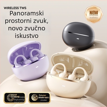 M136 bežične Bluetooth slušalice s klipsom za uho, mekani silikoni, HD zvuk, stereo zvuk, dugo trajanje baterije, Bluetooth 5.3