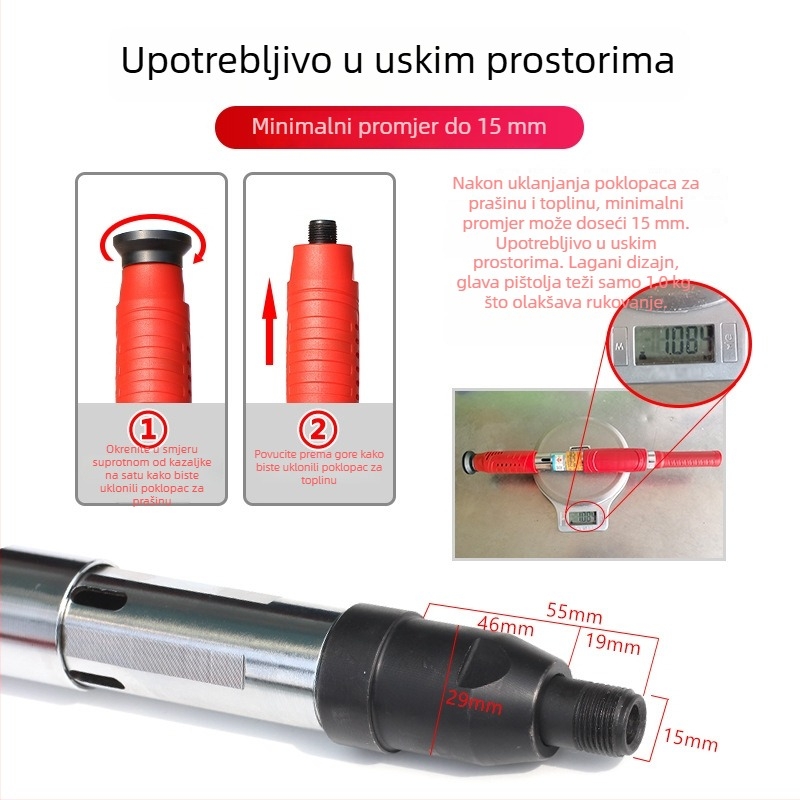San Fano integrirani stropni pištolj za čavle – alat za dekoraciju i učvršćivanje, pneumatski pištolj za čavle, univerzalni