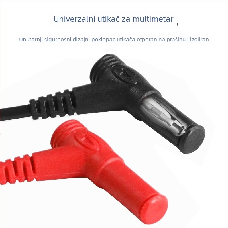 Silikonski testni kabel za multimetar s tupim vrhom, 1000V/20A, digitalni multimetar, otporan na niske i visoke temperature