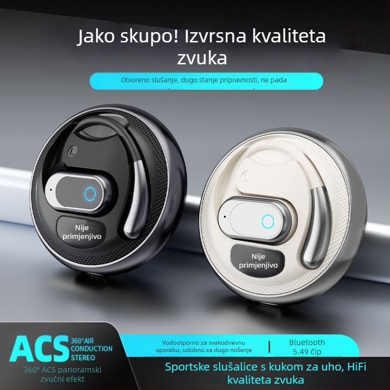 F206 bežične slušalice za uho, sportski dizajn, visokokvalitetan zvuk, udoban nositi, dug vijek baterije, privatni model, univerzalno