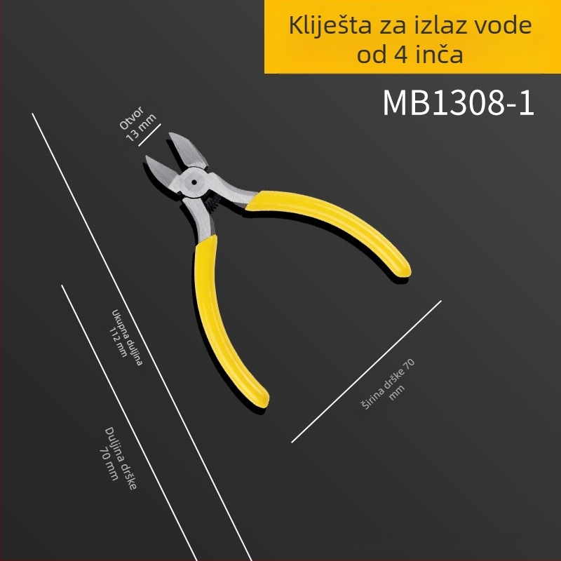 Mai Bu električne dijagonalne kliješta za rezanje žica, 6 inča i 5 inča, industrijskog ranga, male čeljusti, ručno rezanje žica