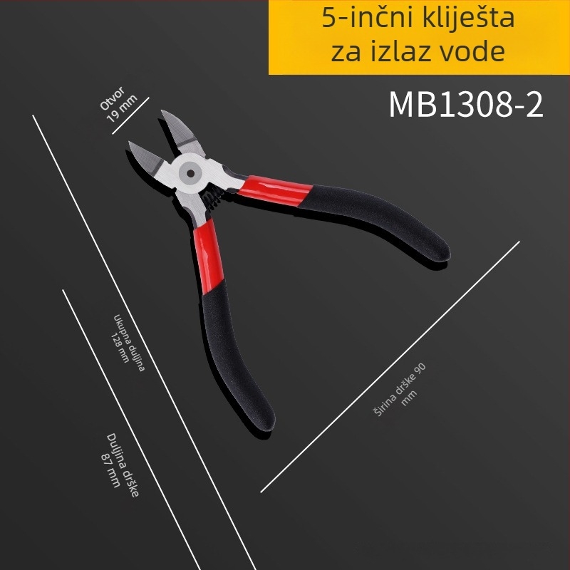 Mai Bu električne dijagonalne kliješta za rezanje žica, 6 inča i 5 inča, industrijskog ranga, male čeljusti, ručno rezanje žica
