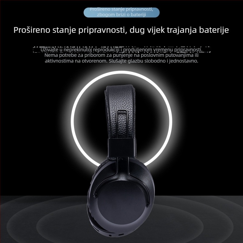 Bežične Bluetooth slušalice s minimalističkim uzorkom lychee, kompatibilne s računalima, telefonima i prijenosnim računalima, model S5000