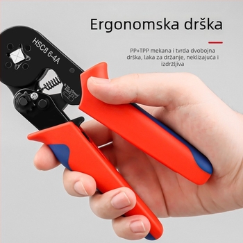 Klešta za krimpanje tubularnih terminala, igličasti alat za krimpanje vodiča, električarski poseban tubularni alat za krimpanje