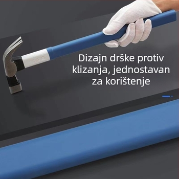 8-inčni čekić za drvo s kandžom, dvostruke udubljenja na glavi, magnetski, protuklizni, visoko ugljični čelik, plastom obložena drška