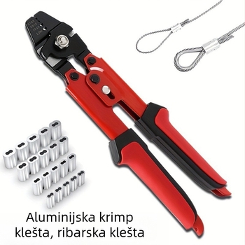 Klešta za lisanje aluminijske manžete za sajlu, 10 inča – alat električarima