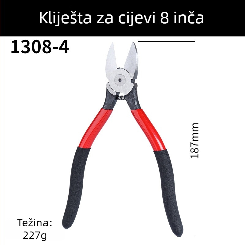 Električarske dijagonalne kliješta za rezanje žica, 6 i 5 inča, industrijskog ranga, mangan čelik