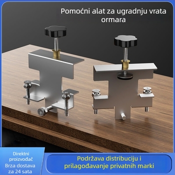 Pomoćnik za montažu vrata ormara, nivelacijski alat, podizač vrata, višenamjenski stolarski alat za prilagodbu spojeva ormara i fiksiranje