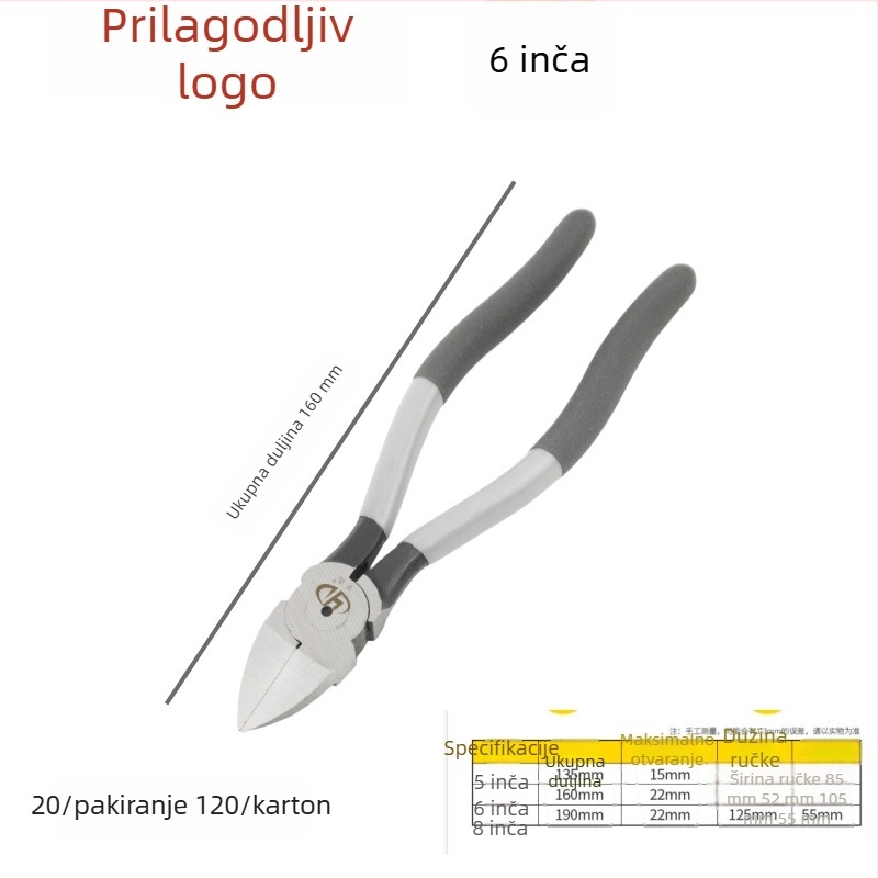 Set alata za bonsaje: kliješta, plastične škare, dijagonalne škare, škare za aluminijsku žicu, škare za žicu, pomične kliješte