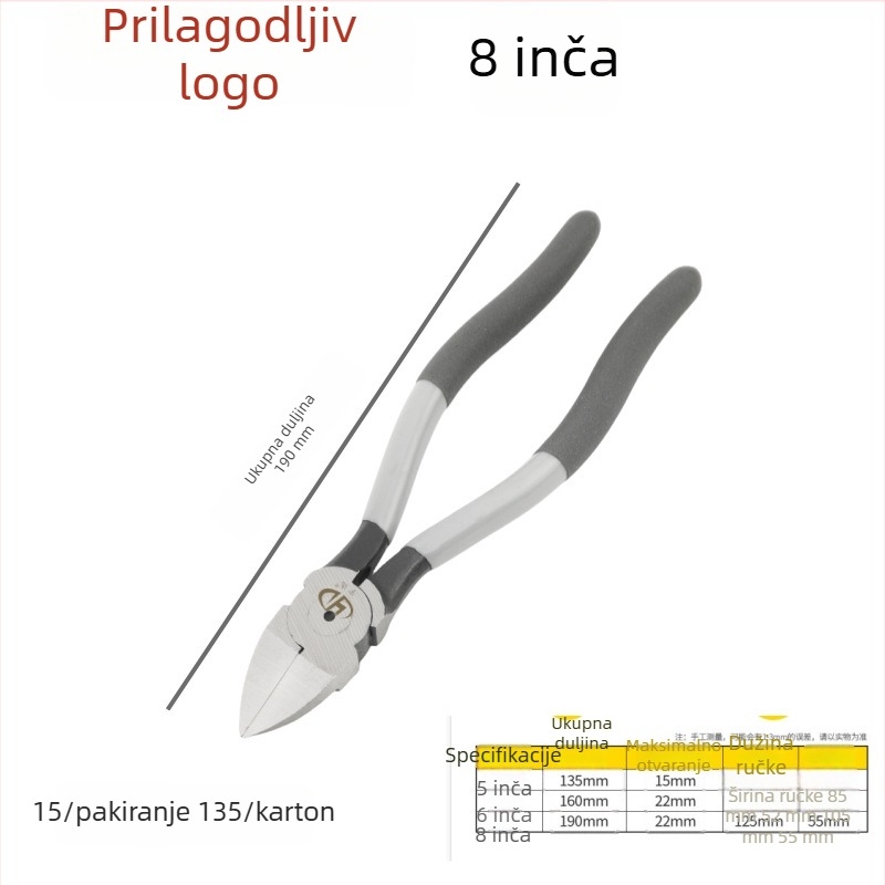 Set alata za bonsaje: kliješta, plastične škare, dijagonalne škare, škare za aluminijsku žicu, škare za žicu, pomične kliješte