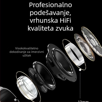 A9Pro Bluetooth slušalice s ANC, višenamjenski dodirni zaslon, ENC podrška više jezika