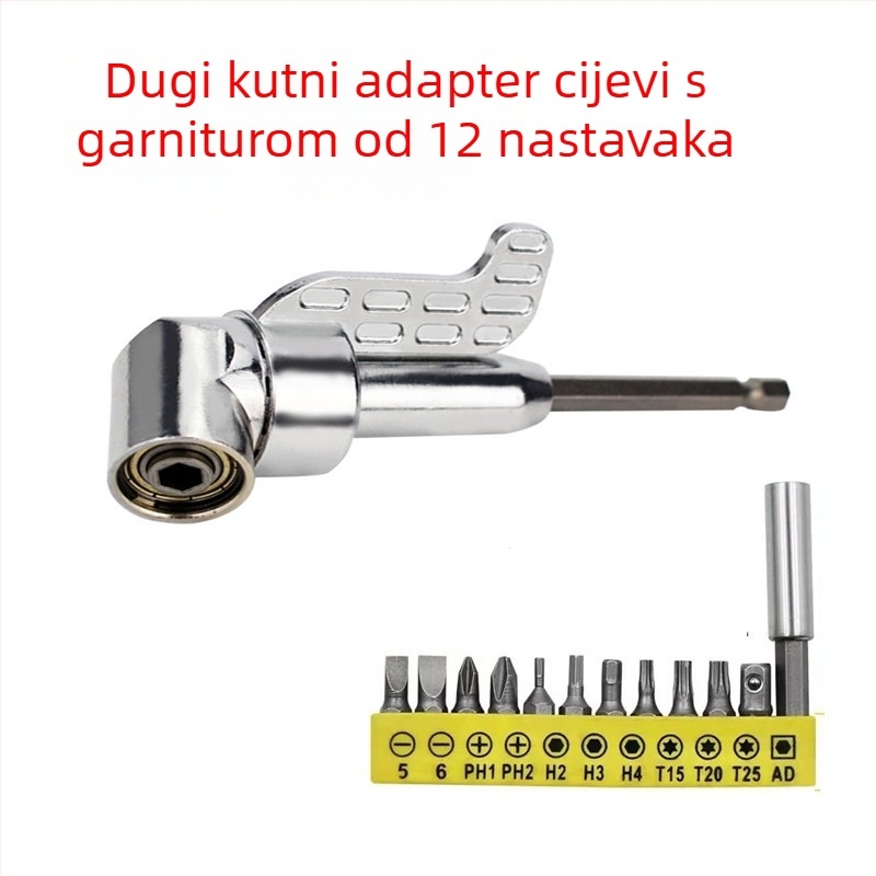 Bit odvijača s kutem 105°, nagnuti odvijač, šesterokutni osovinski dio