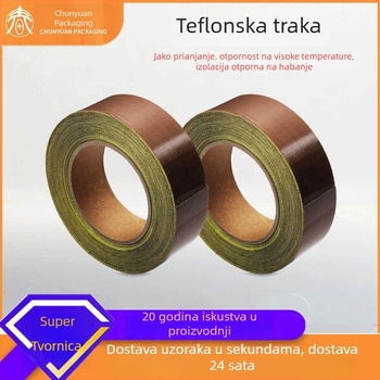 Teflonska traka s podlog papir za strojeve za toplinsko zavarivanje; visoka temperatura; vatrootporna izolacija; otporna izolacijska tkanina; traka za prijenos topline