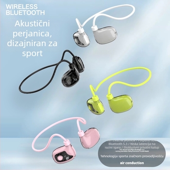 Bluetooth slušalice s koštanom provodljivošću, otvoren dizajn za sport, ne ulaze u uho, bilateralni stereo, visokokvalitetan zvuk
