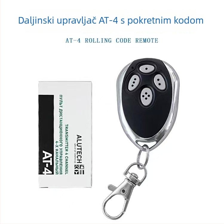 AT-4 / AT-4N Bežični daljinski upravljač s rotirajućim kodom 433MHz za garažna vrata i barijeru