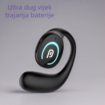 Bluetooth slušalice s kostnom provodljivosti, bez ulaska u uho, s kukom za uho, sportske, jednostrane, bežične, dugi vijek baterije, model K9