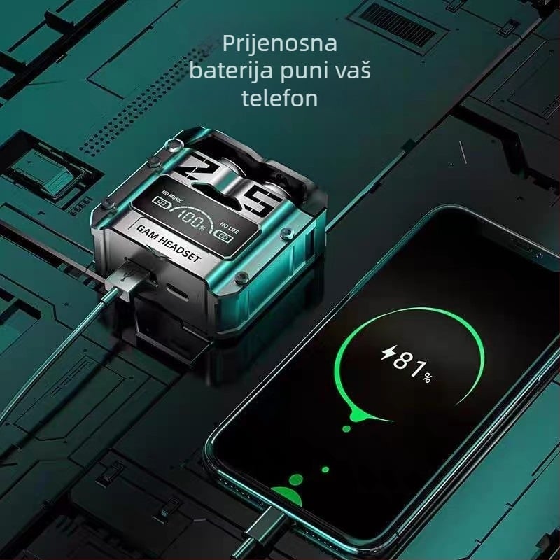M10 Bluetooth bežične slušalice za sport, vodootporne, dugotrajna baterija, F9 digitalni prikaz, koštana provodljivost