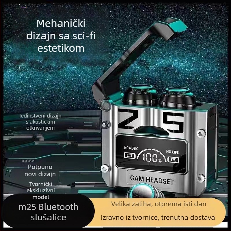 M10 Bluetooth bežične slušalice za sport, vodootporne, dugotrajna baterija, F9 digitalni prikaz, koštana provodljivost