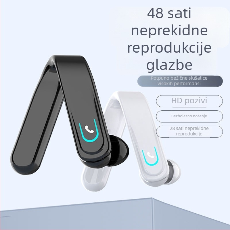 YX18 Bežične Bluetooth slušalice s kukom za uho, izuzetno duga trajnost baterije, za sport i poslovanje, vrhunski zvuk