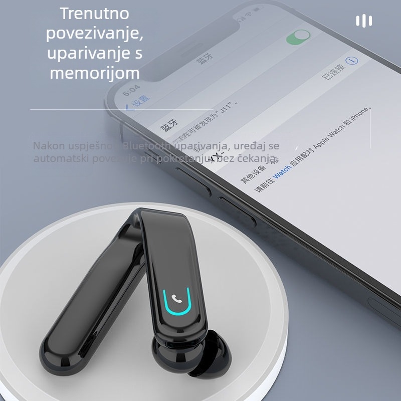 YX18 Bežične Bluetooth slušalice s kukom za uho, izuzetno duga trajnost baterije, za sport i poslovanje, vrhunski zvuk