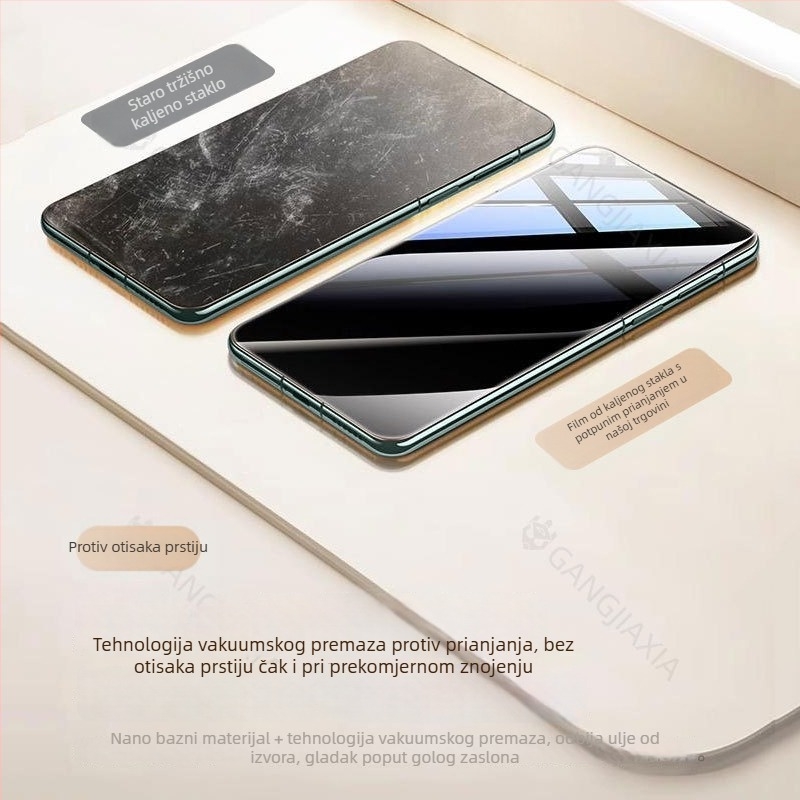 Tazo zaštitno staklo za Huawei Mate60 Pro – potpuno ljepilo, 3D zakrivljenost, toplo savijanje, 70Air