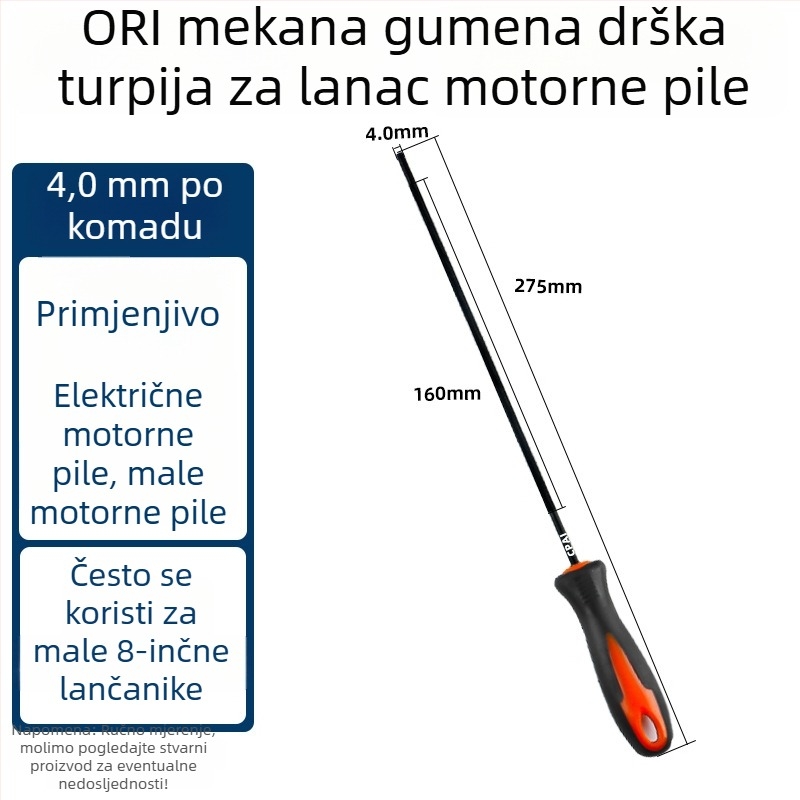 Cpai fajl za lanac motorne pile, specijalni alat za oštrenje lanaca 4.0/4.8/5.5