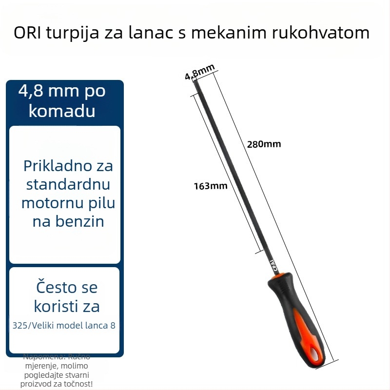 Cpai fajl za lanac motorne pile, specijalni alat za oštrenje lanaca 4.0/4.8/5.5