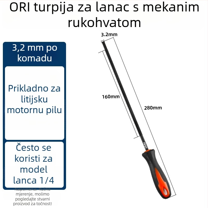 Cpai fajl za lanac motorne pile, specijalni alat za oštrenje lanaca 4.0/4.8/5.5