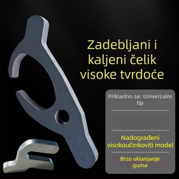Set alata za demontažu guma za stroj za demontažu guma, od nehrđajućeg čelika, uključujući dizalicu i podizne štapove