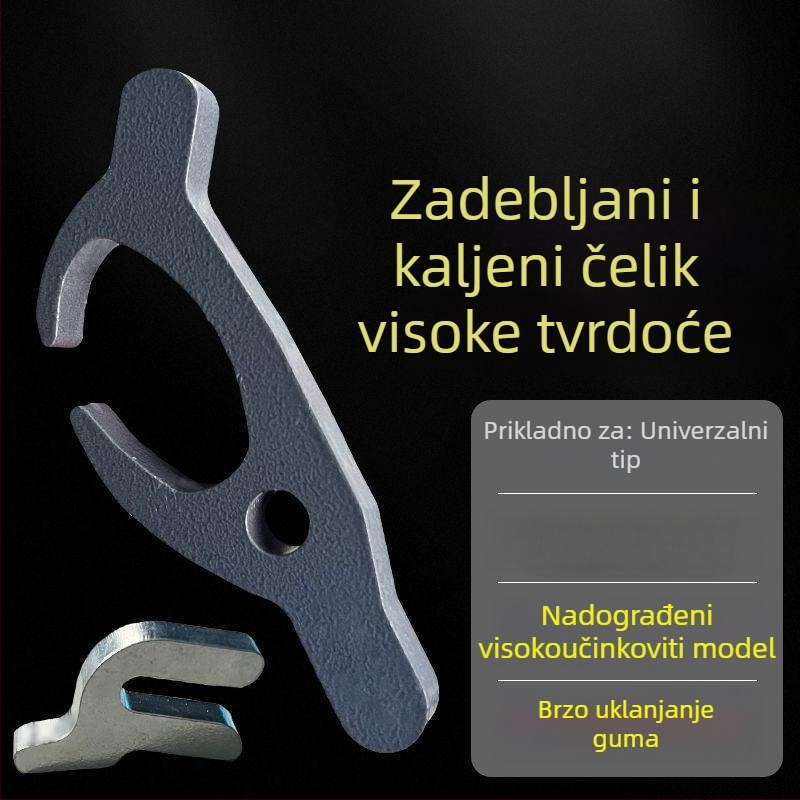 Set alata za demontažu guma za stroj za demontažu guma, od nehrđajućeg čelika, uključujući dizalicu i podizne štapove