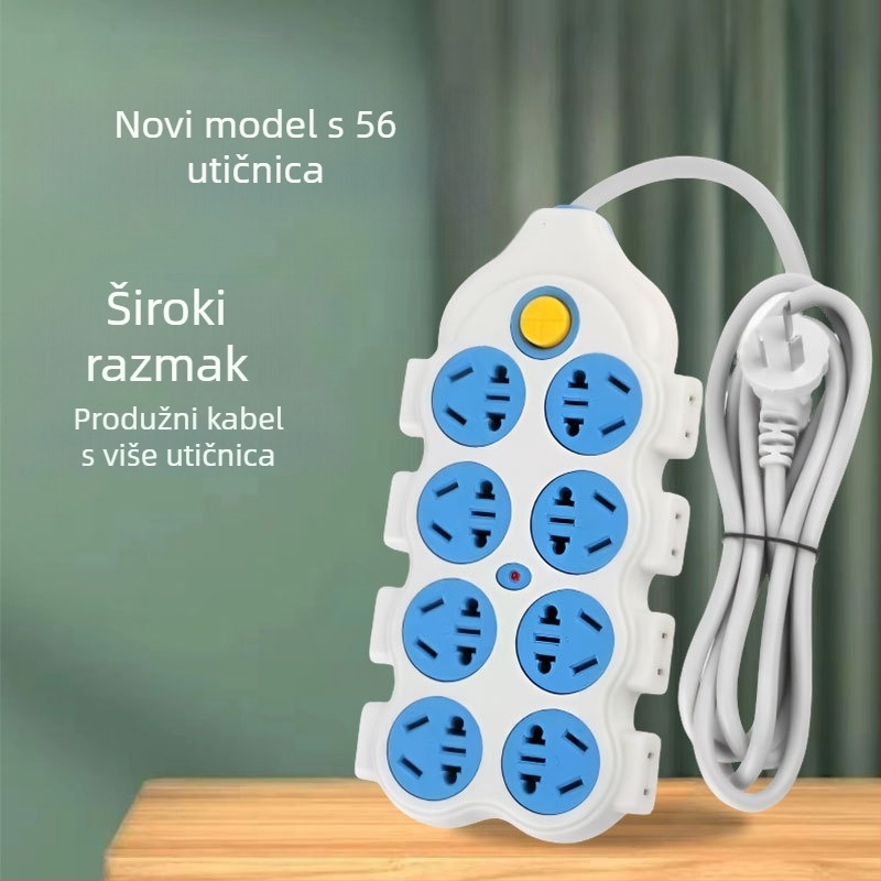 Produžni kabel s 56 utičnica od čistog bakra