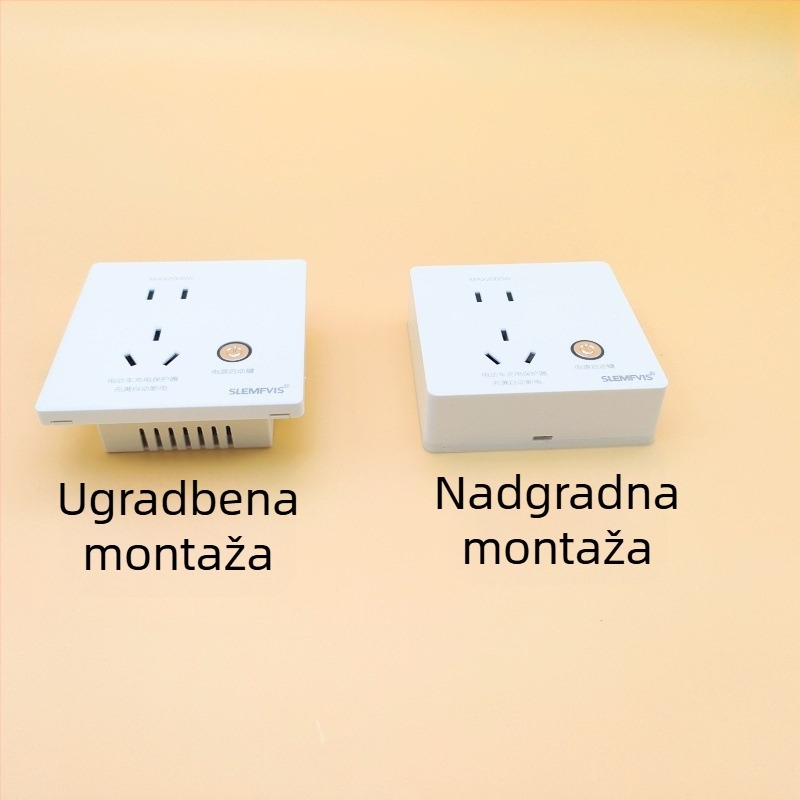 86-typni inteligentni zaštitnik za punjenje električnih vozila, pokretanje jednim gumbom, automatsko isključivanje pri punom naboju, utičnica s 5 pinova i indikacijsko svjetlo