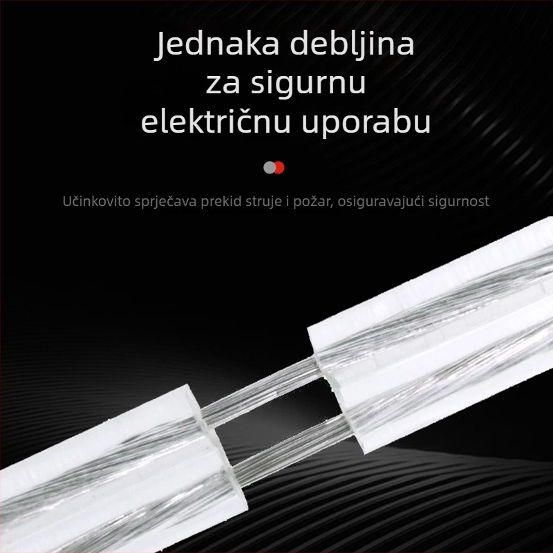 Prozirni mekani bakreni dvovodični paralelni kabel za LED neonsko svjetlo RGB