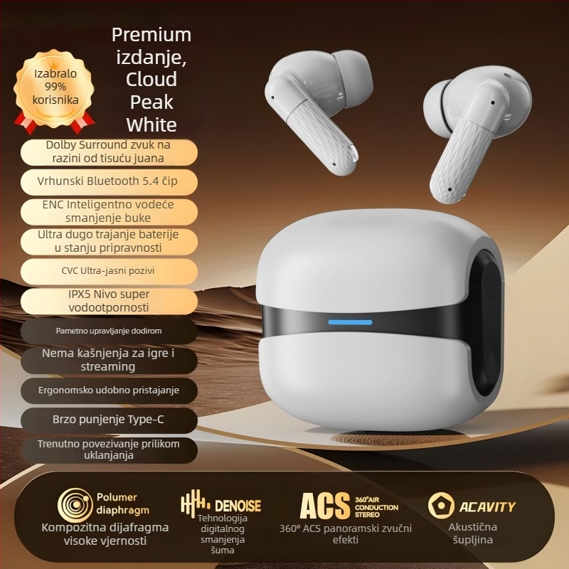 W919 sportske bežične in-ear Bluetooth slušalice, velika baterija za igranje