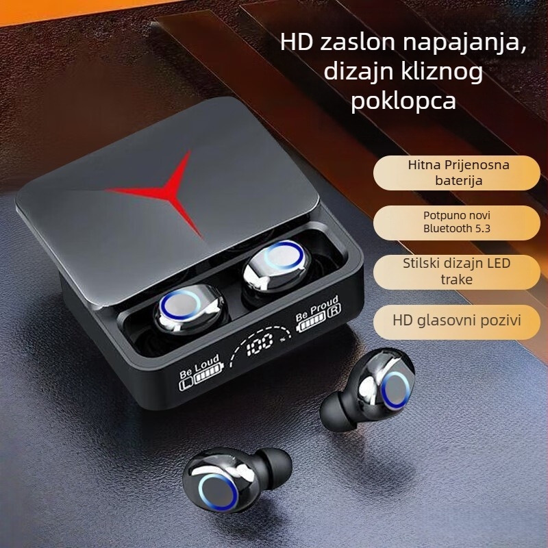 M90 Bežične Bluetooth slušalice za esports, izuzetno dugo trajanje baterije, redukcija buke, moderan dizajn