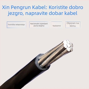 XINPENGRUN 10 mm² vanjski jednovlakni aluminijski vodnik, kabel s aluminijskim jezgrom za elektroinženjerske projekte
