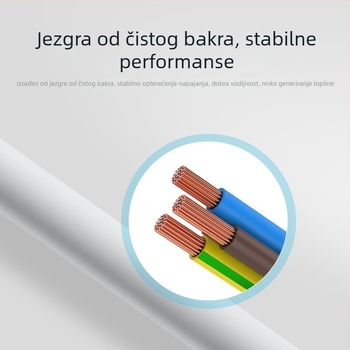 Bull kabel napajanja za rižar s trostrukim konektorom – univerzalni dodaci za električno posudu, električno lonac i tavicu