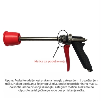 Električni visokotlačni pištolj za prskanje za voćke, atomizirajući raspršivač