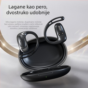 Bežične Bluetooth slušalice s niskom latencijom, otvoreni dizajn za uši, dugotrajna baterija, vodootporne, pogodne za sport i igranje