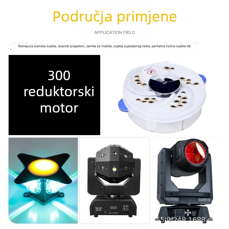 JS30 četkasti motor visoke momenta za rotirajuće stalke za prikaz, pozadinsko osvjetljenje i električne podizne stolove