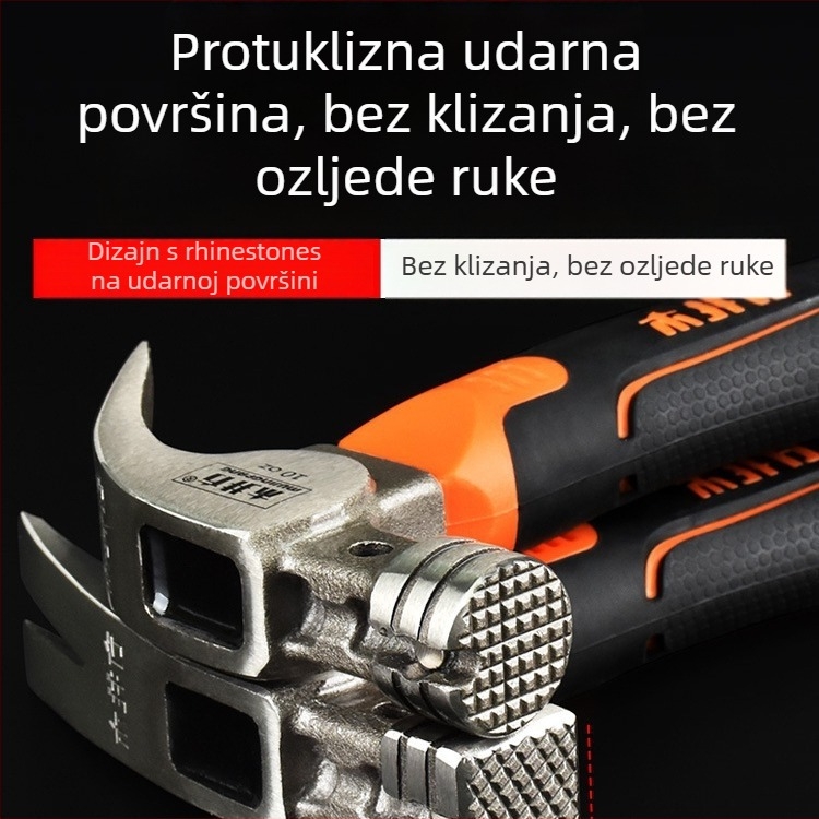 Set čekića za stolariju: čekić s kandžom, čekić za čavle, osmerokutni čekić, radnički čekić, mini čekić