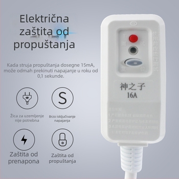 Utikač s zaštitom od curenja struje i prekidačem napajanja, posebna utičnica 16/10A