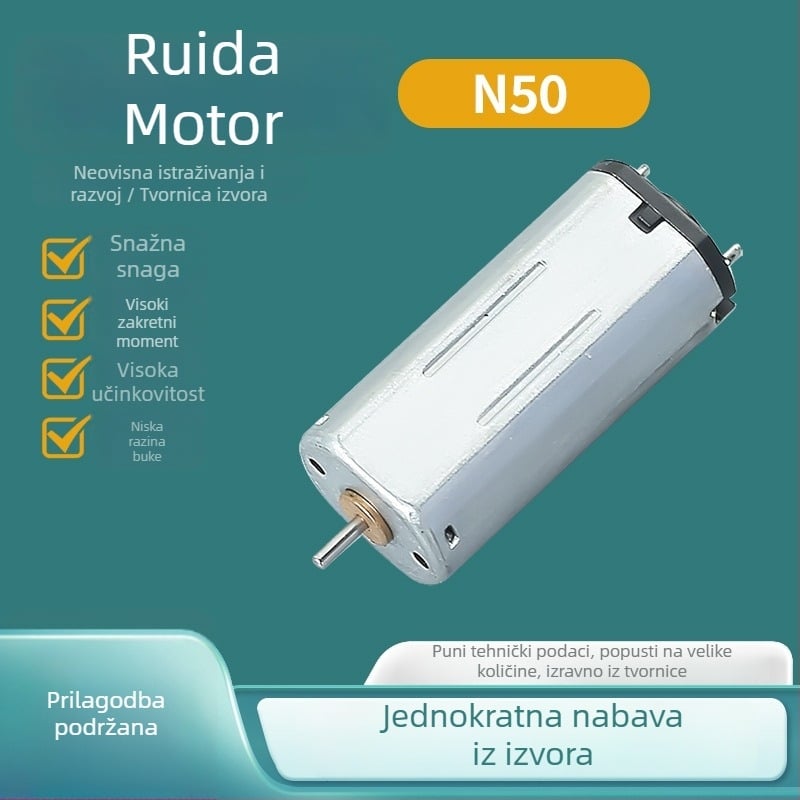 N50 mikro DC motor za manikurnu pilu/poliranje, brusilica za stopala, mali motor