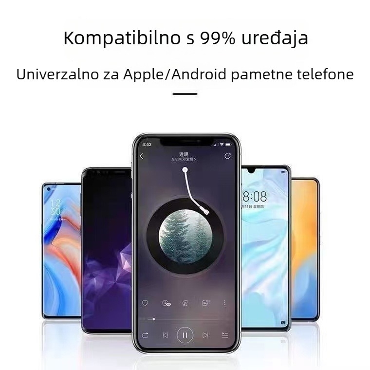 Pro5S TWS Bluetooth slušalice, bežične mini slušalice, modern dizajn