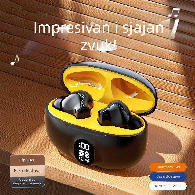 2025 nove bežične in-ear Bluetooth slušalice za sport, redukcija šuma, visoka kvaliteta zvuka